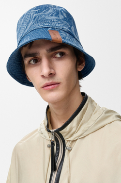 Loewe Двусторонняя панама из джинсовой ткани, джинсовый синий