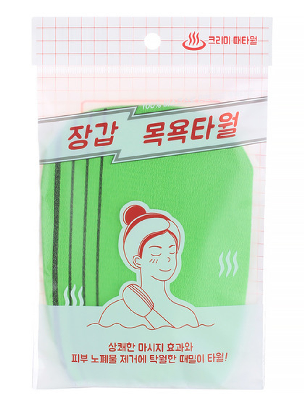 [Sung bo cleamy] Viscose Exfoliating Body Towel - Мочалка, 12см х 17см