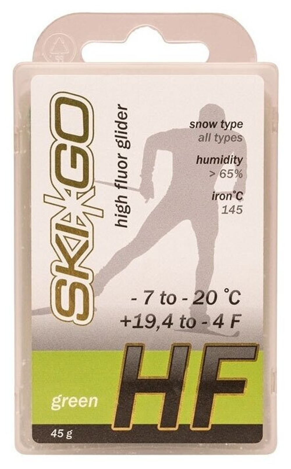SkiGo HF Green -7 до -20°C  (для всех типов снега)