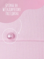 Шапка для девочки осенняя с бусинами