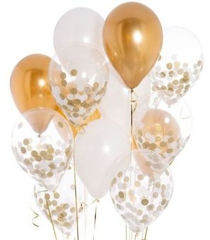 Прозрачные шары с конфетти