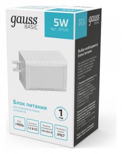 Блок питания с проводом Gauss  BT520