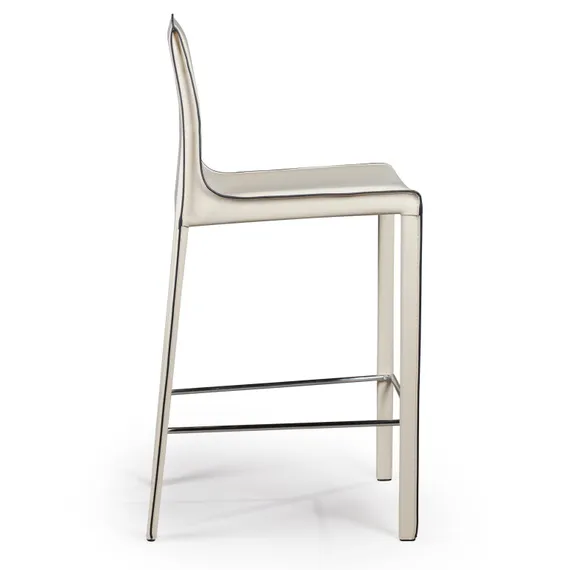 Полубарный стул Barrie 65 см бежевая кожа