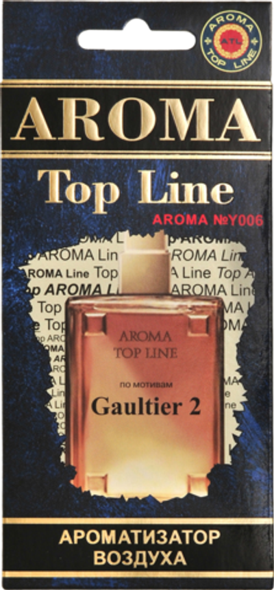 Ароматизатор для автомобиля AROMA TOP LINE №u006 GAULTIER2 картон