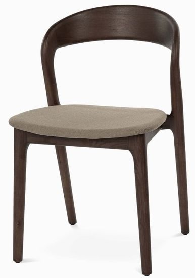 Стул Canada 2.0 деревянный, сиденье из коричневой ткани