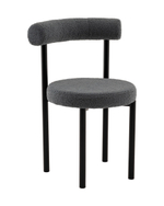 Стул обеденный Флорео букле темно-серый