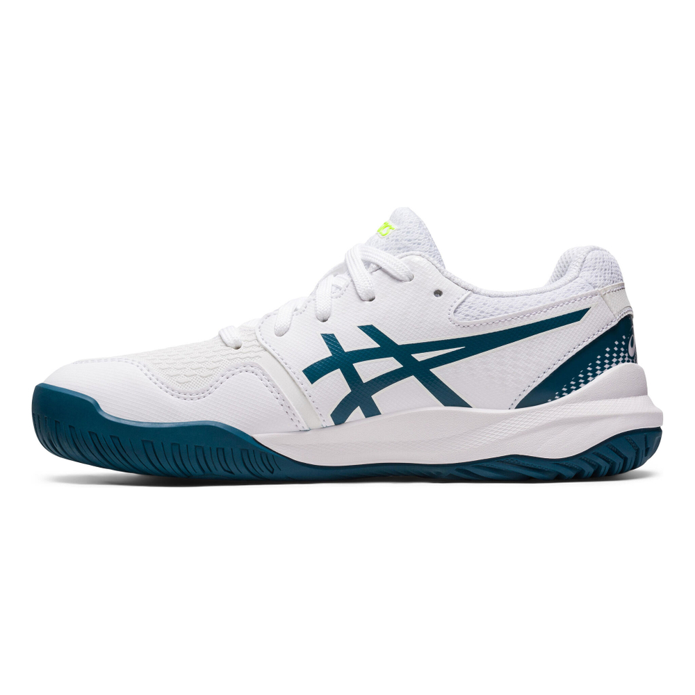 Детские теннисные кроссовки ASICS Gel-Resolution 9 GS All Court Shoe Kids - White, Petrol