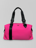 Сумка текстильная GS604 на молнии с металлическим значком однотонная и ремешком в комплекте