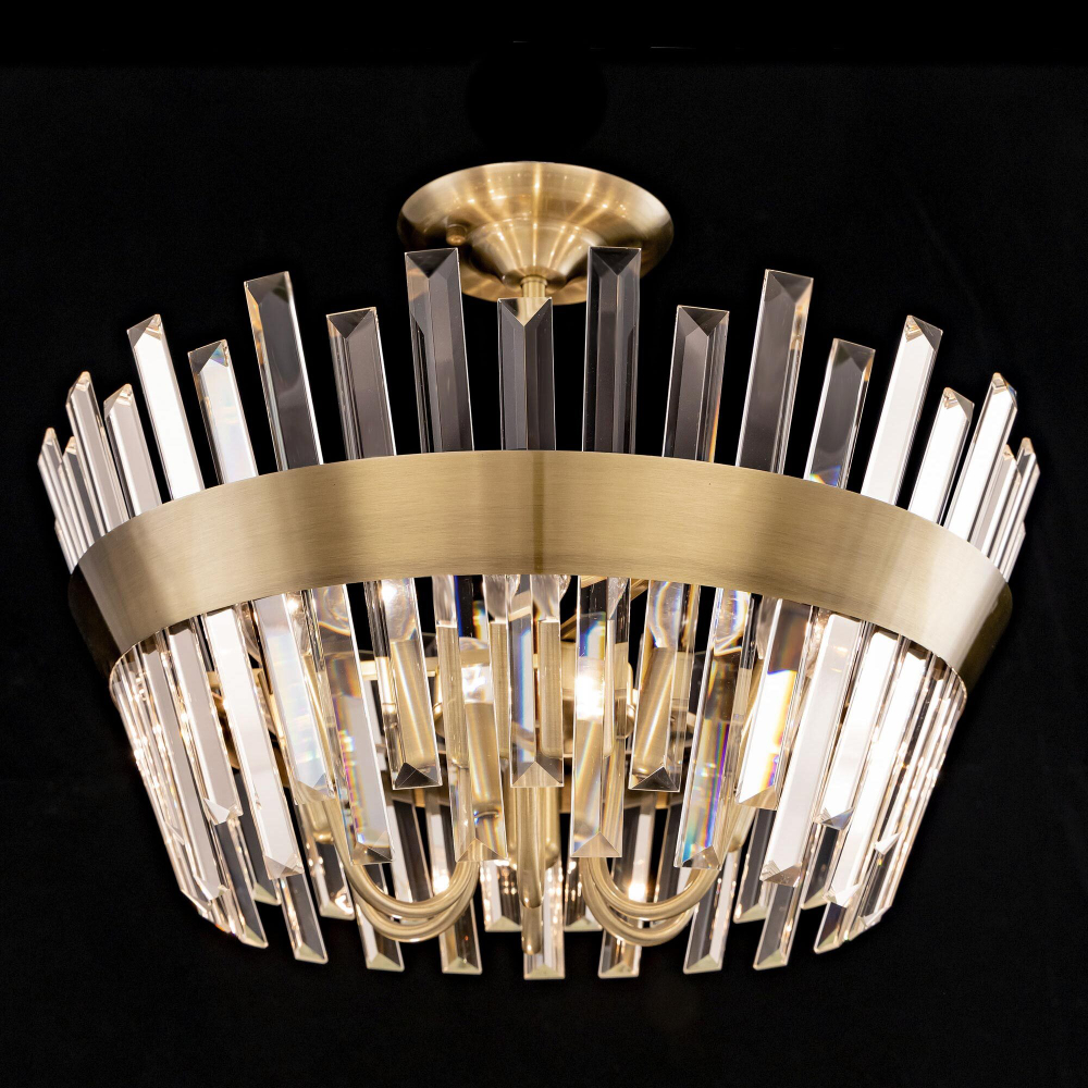 Citilux Вестерос CL307163 Люстра хрустальная потолочная Бронза