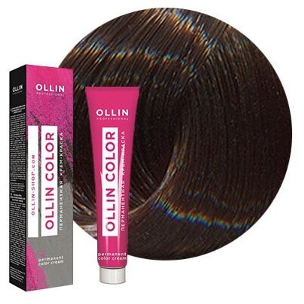 OLLIN COLOR 6/1 темно-русый пепельный 100 мл Перманентная крем-краска для волос