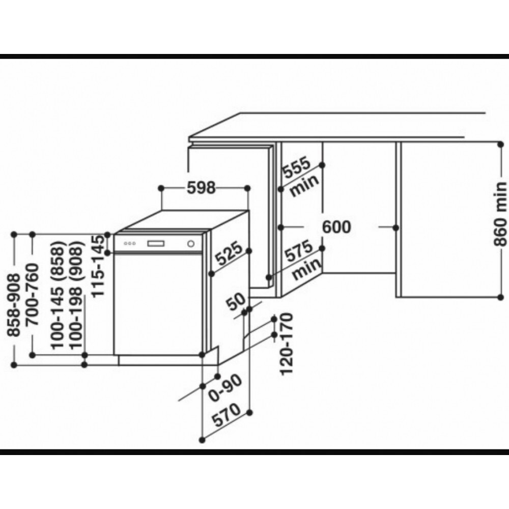 Встраиваемая посудомоечная машина KitchenAid KDSCM 82100