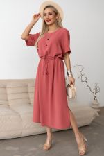 Платье Каталина (коралл) Р11-1246/3 Nikol