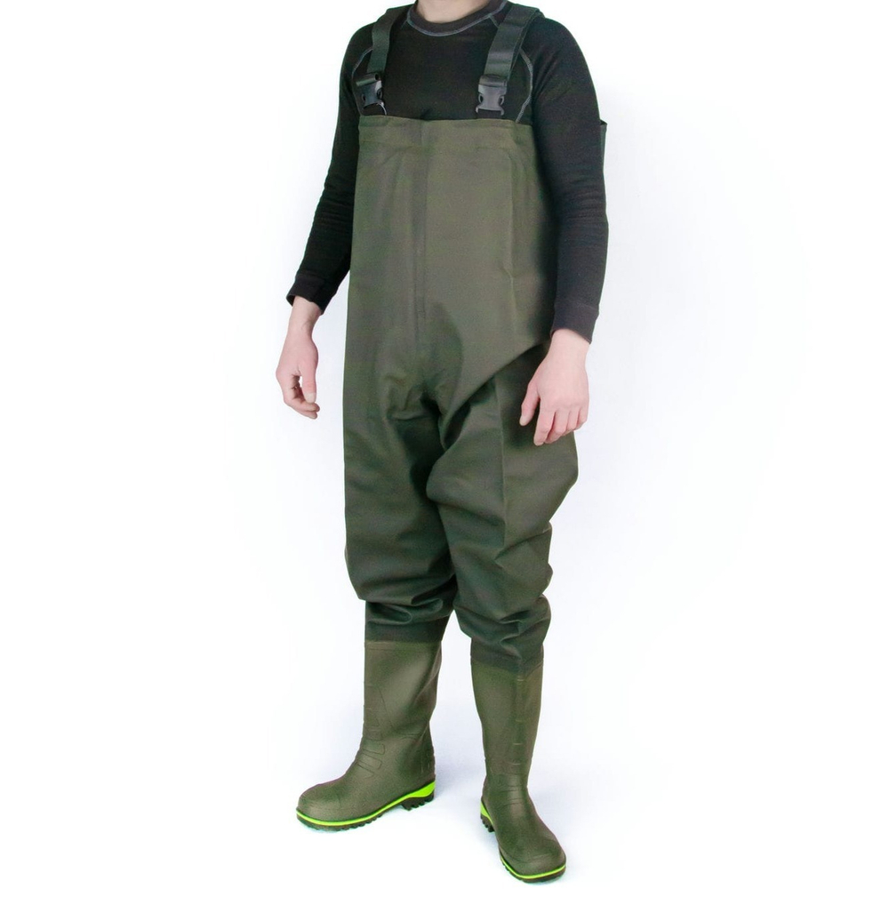 Полукомбинезон ПВХ (винитол) Kaury, Олива/лайм/черный