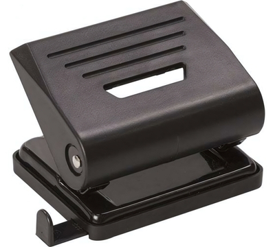 Дырокол 20л. черный с линейкой (DOLCE COSTO)