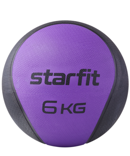 Медбол высокой плотности GB-702, 6 кг, фиолетовый
