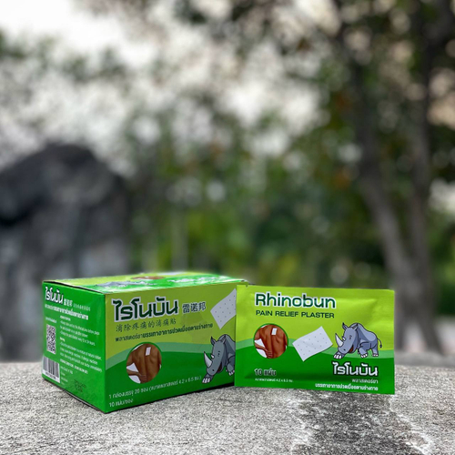 Обезболивающий ментоловый пластырь Rhinobun Pain relief plaster