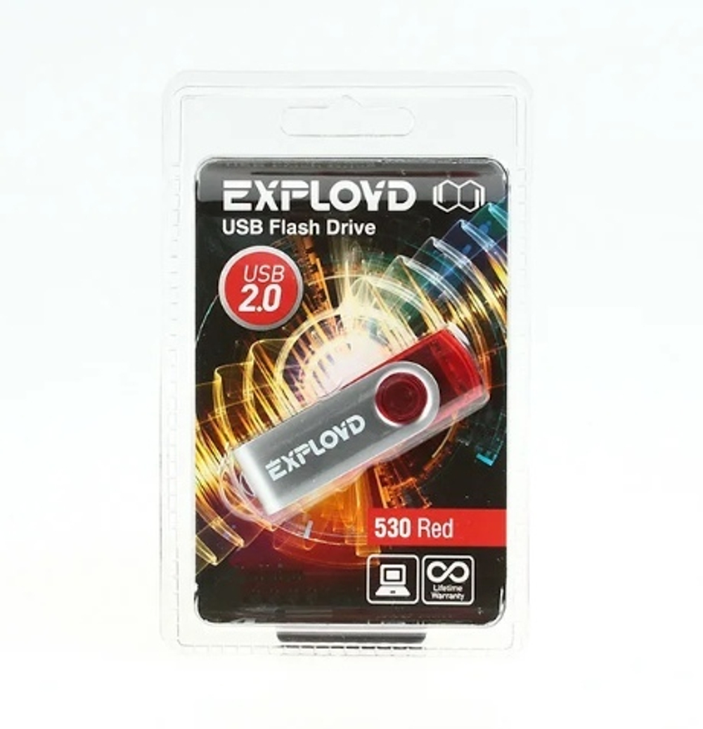 USB Флешка 64GB Exployd 620, USB 2.0, красная