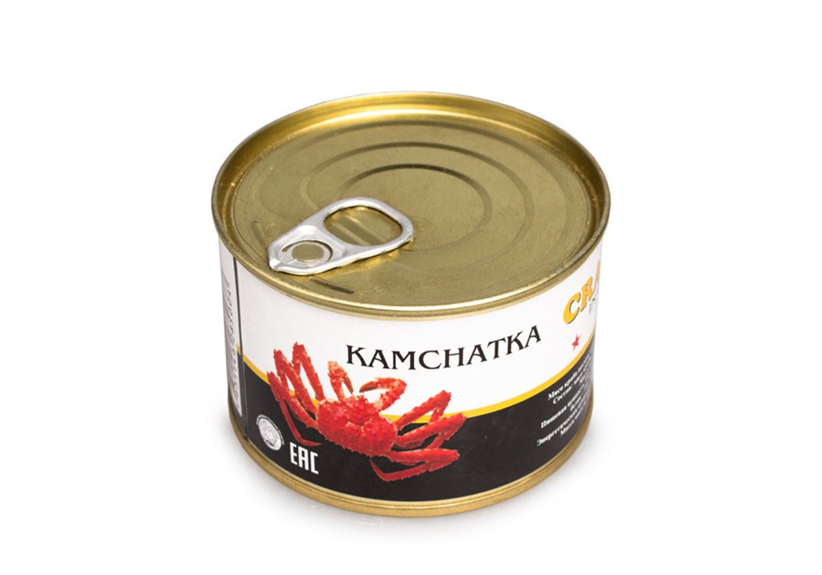 Краб натуральный камчатский ж/б, 250г