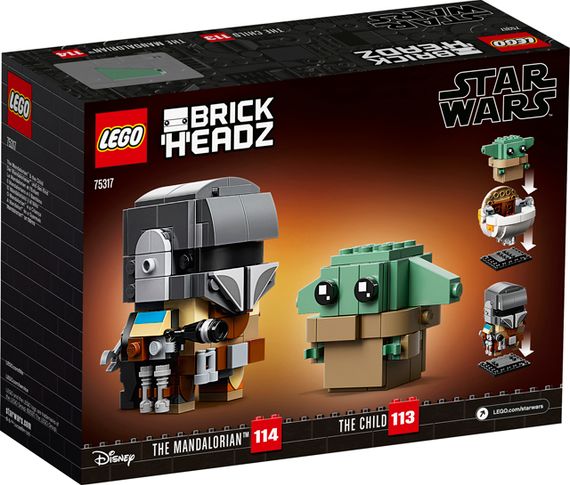 Lego konstruktor Brickheadz 75317 The Mandalorian# &amp; The Child