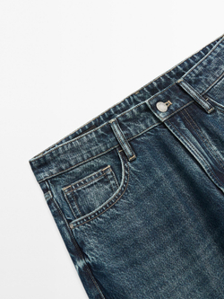 Massimo Dutti Зауженные джинсы, синий