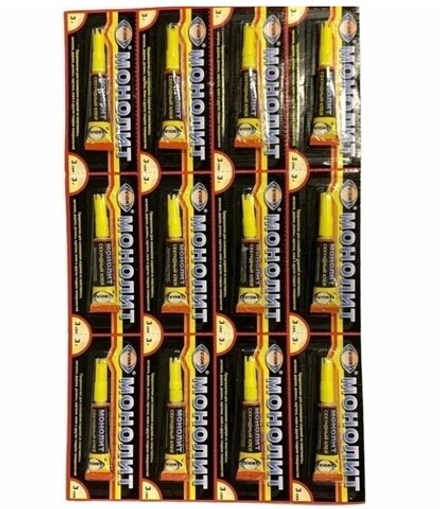 Супер клей Монолит 3г (12шт/288шт)