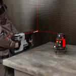 Лазерный уровень CRL-30R, 30 м, красный луч, батарейки, резьба 5/8" MTX