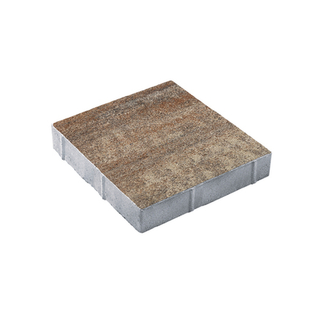 Тротуарная плитка КВАДРАТ 400х400 мм - Листопад гладкий Песчаник