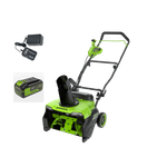 Снегоуборщик аккумуляторный бесщеточный Greenworks GD40STX2, 40V, 51 см, с 1хАКБ 4 Ач и ЗУ (2603407UB)
