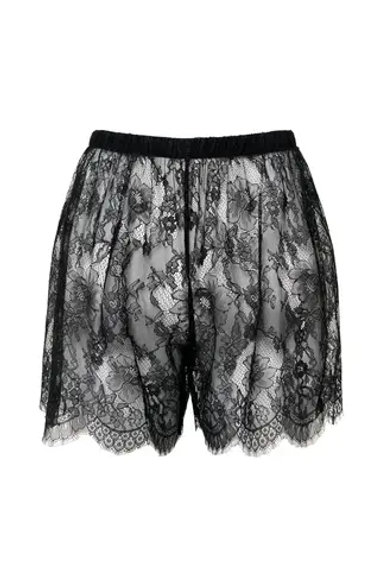 "Petals of Tenderness" Шорты прозрачные из кружева.