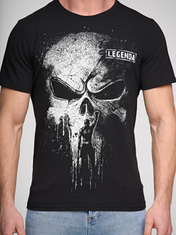 Футболка LEGENDA Череп Каратель черный