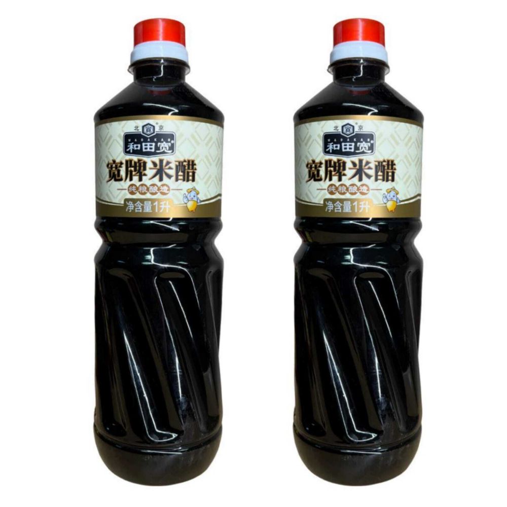 Уксус Longmen Wadakan рисовый темный, 1 л, 2 шт