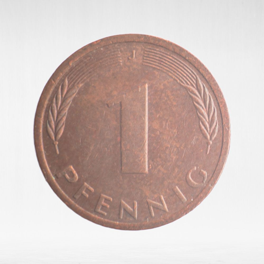 Germany, 1 Pfennig, 1990, (Hamburg Mint - "J"), VF