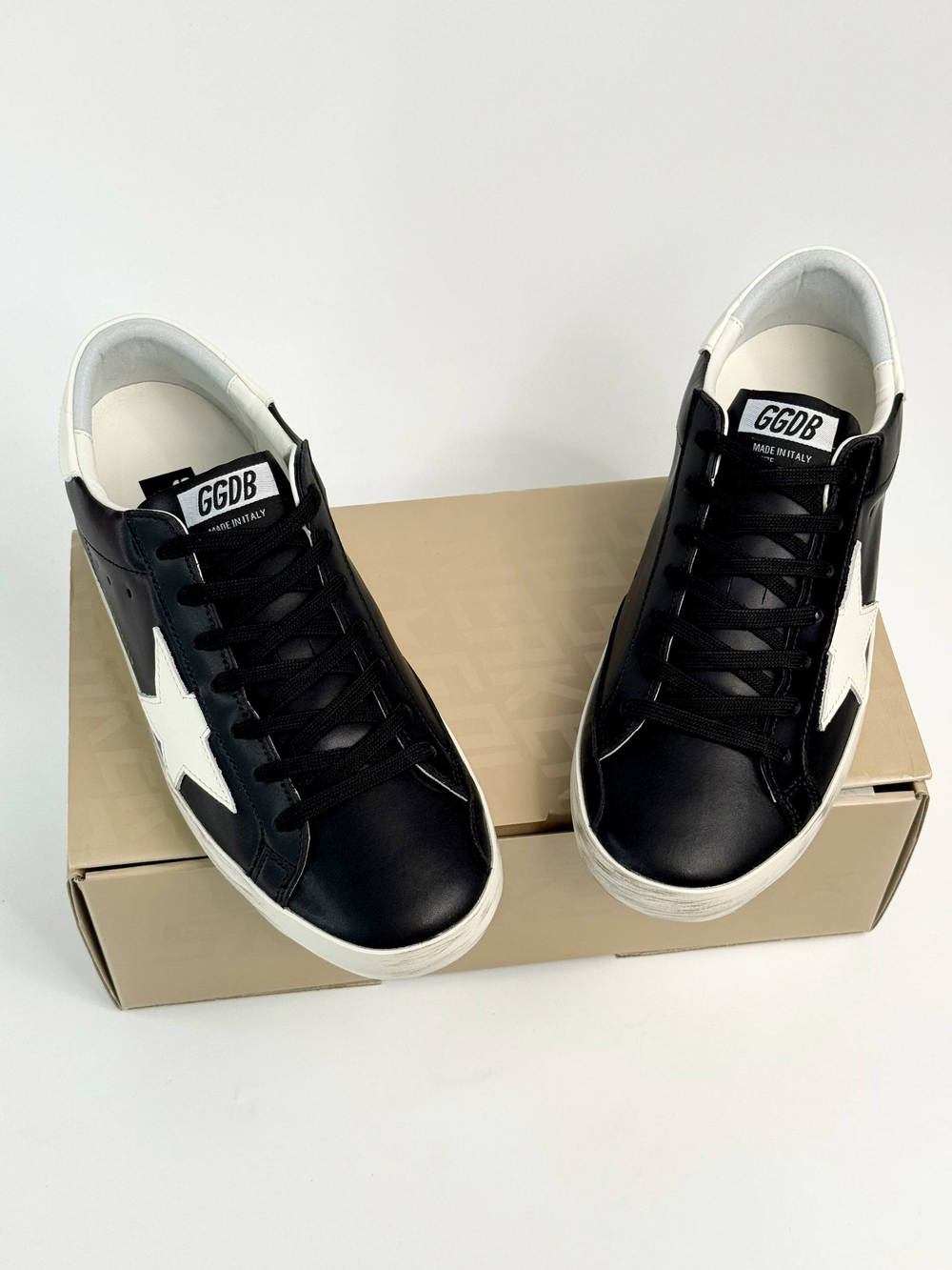 Кеды Golden Goose Superstar #B128 (черн.)