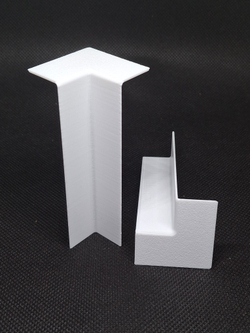 Внутренний угол для плинтуса с прямым профилем 66*13мм - 4 шт.