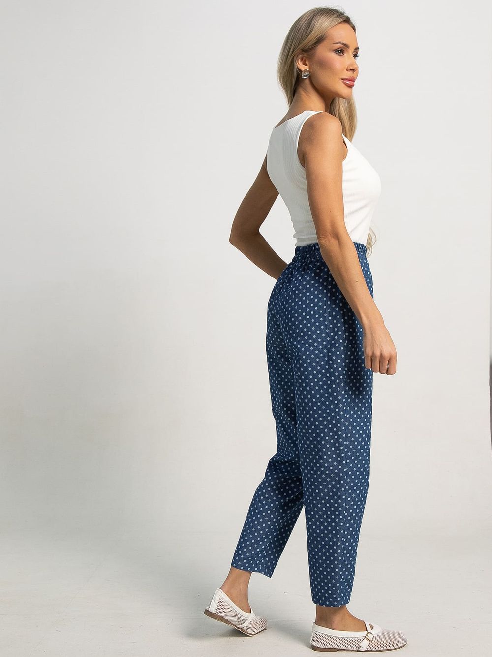 Брюки бананы Морин (синие) Б15229-8М LT Collection