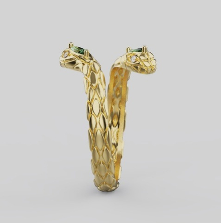 Безразмерное кольцо в виде змеи