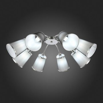 SLE103002-08 Светильник потолочный Хром/Черный E14 8*40W MALEONTE