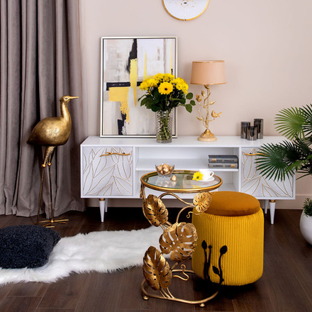 Столик приставной Monstera Deliciosa (Монстера) Амбер