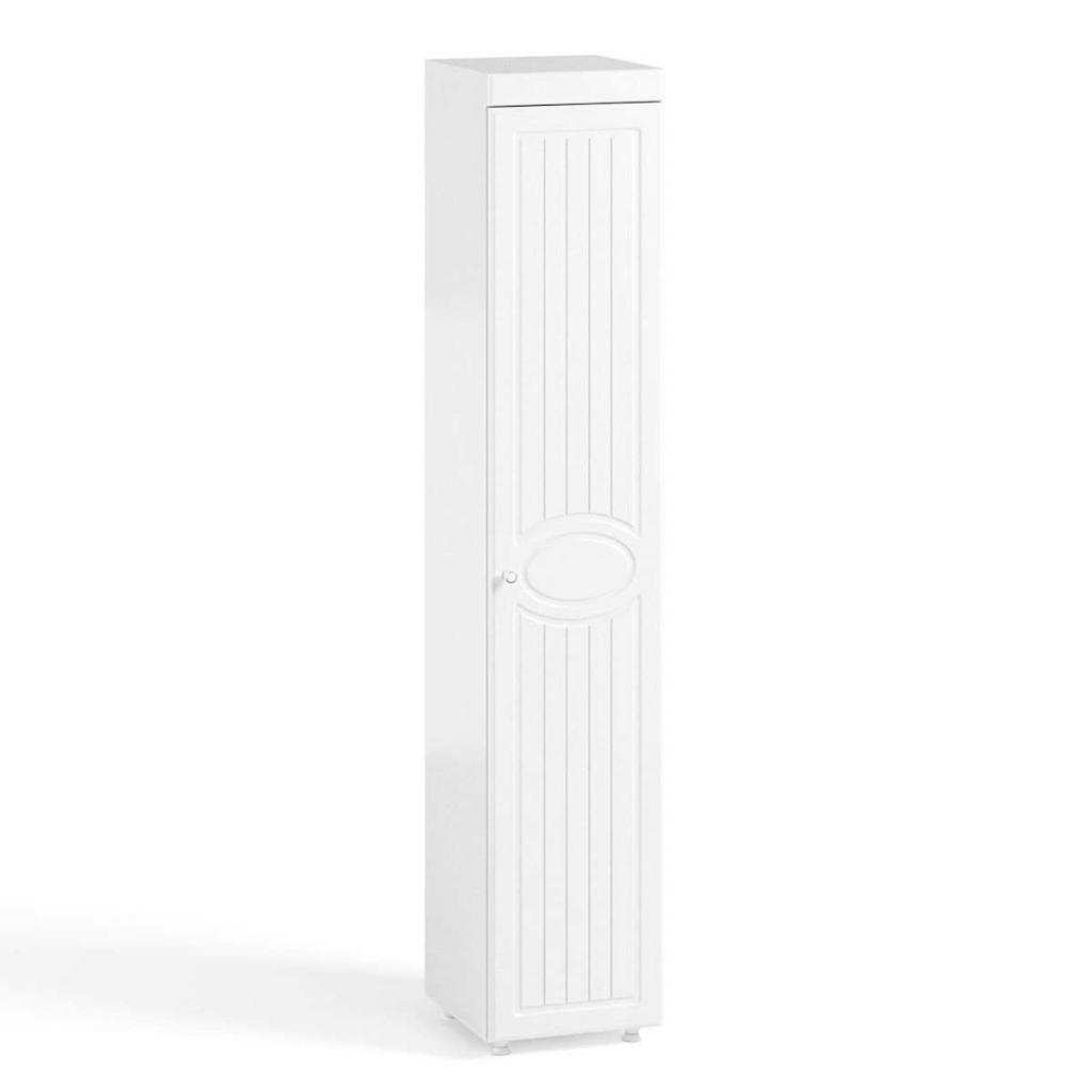 Шкаф-пенал 1дв. (гл.410) Монако МН-28 белое дерево