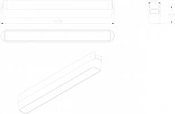 Накладной светильник Denkirs AIR LINEAR DK5330-BK