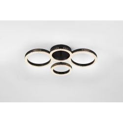 Светильник потолочный светодиодный Rivoli   6191-201 LED 75Вт 3000-6000К чёрный с пультом