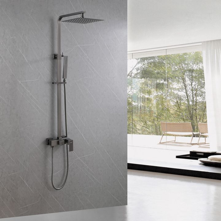 Душевая стойка ABBER Daheim AF8220NGL без излива, никель