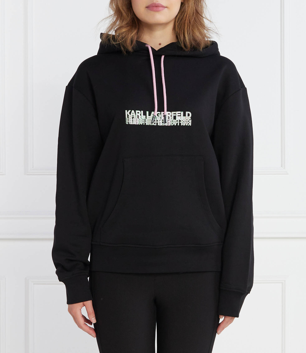 Худи seasonal logo hoodie Karl Lagerfeld - черный(235W1812)