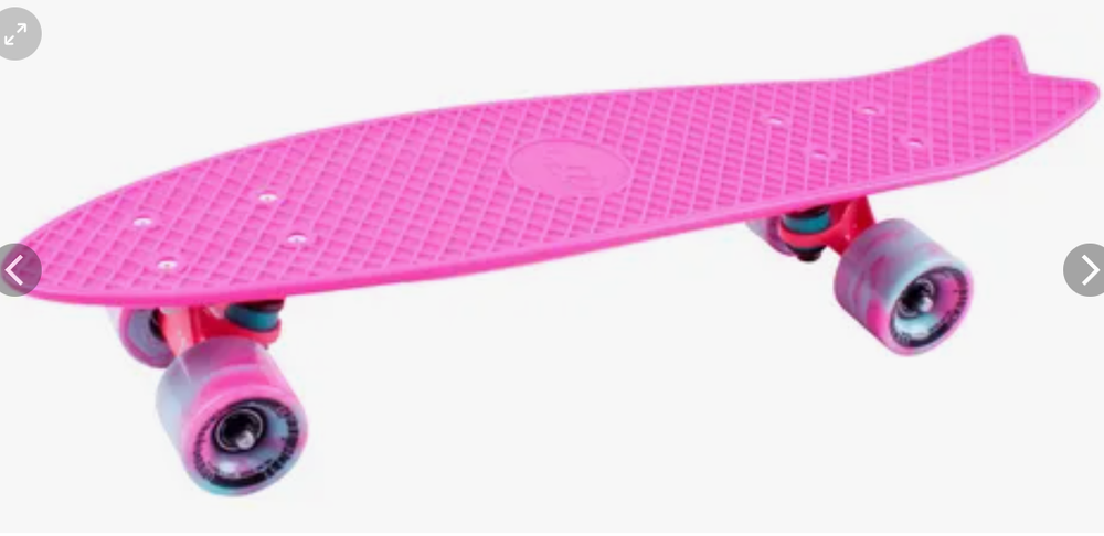 Скейтборд TechTeam пластиковый Fishboard 23 pink