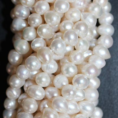 Жемчуг А качество капля бусины 6мм