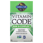 Garden of Life, Vitamin Code, Raw B-Complex, комплекс витаминов группы В, 60 веганских капсул