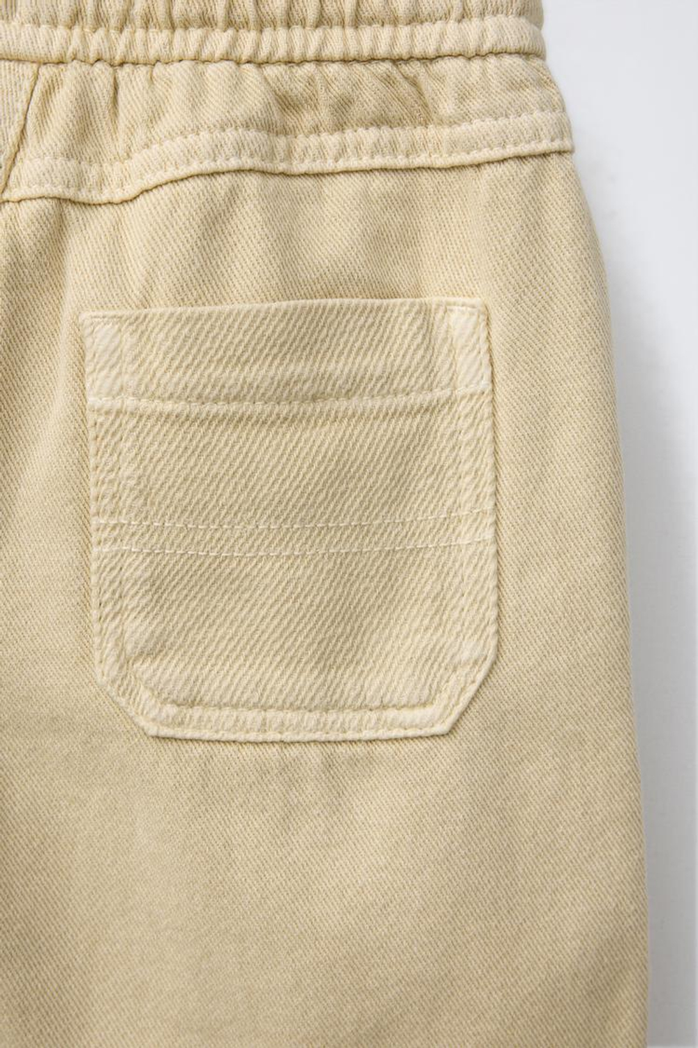 ZARA КОМФОРТНЫЕ ШОРТЫ ИЗ ТВИЛА, ПЕСОЧНЫЙ