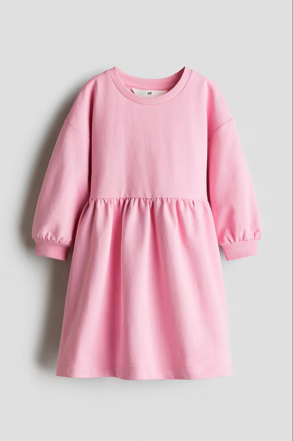 H&M Платье с круглым вырезом, розовый