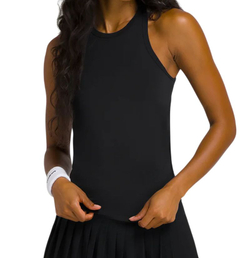 Женский топ теннисный Wilson Fieldhouse Tank Lite - черный