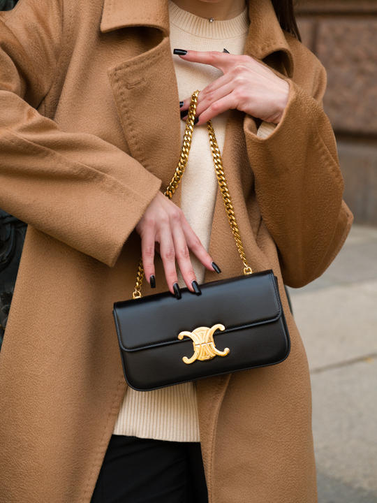 Celine Triomphe Chain Shoulder Bag